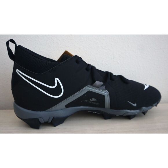 Nike CV0584-010 Men Sz 10W Black/White Alpha Menace 3 Shark Football Cleats - Picture 9 of 9